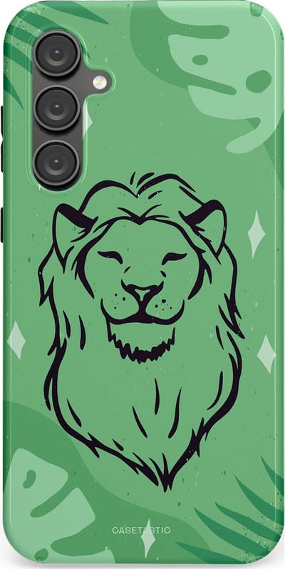 Casetastic hoesje geschikt voor Samsung Galaxy S23 FE - Dubbellaagse bescherming - Trots in de jungle - Fashion Case - Mintgroen