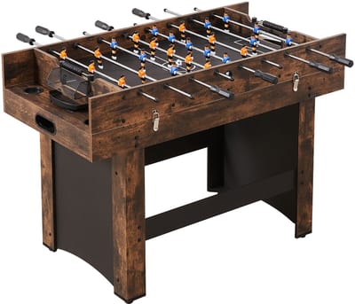 3-in-1 multispeltafel, 137 cm airhockeytafel, combinatiespeltafel met airhockey, tafeltennis, tafelvoetbal, inclusief accessoires, luchtgedreven arcade-tafel voor thuis, op kantoor of in de speelkamer