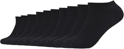 s.Oliver, Sneakersokken in een 10-pack, damessokken, damessneakersokken, herensneakersokken, herensokken, unisex-sokken, sneakersokken voor volwassenen, katoenen sokken, multipack sokken, meervoudige verpakking