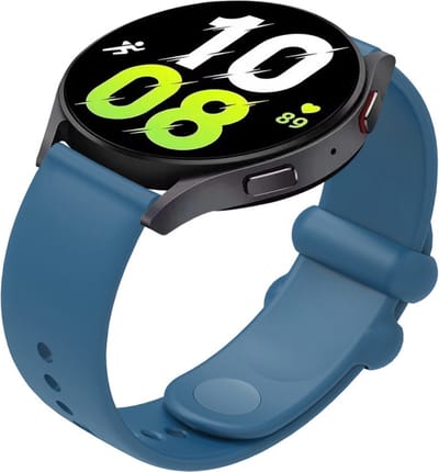 Siliconen bandje - geschikt voor Garmin Venu 2s / 3s / 4 (41mm) / Vivoactive 4s / Forerunner 255s / 265s - Huawei Watch GT 5 Pro - 42mm / GT 6 / GT 5 / GT 4 - 41mm - blauw