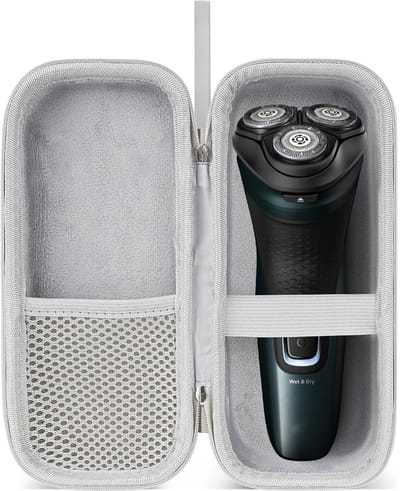 Dailygoody - Hard Shell Shaver Travel Case - Draagbare opbergoplossing - Zilver - Voor elektrisch scheerapparaat - Ideaal voor reizen en opslag