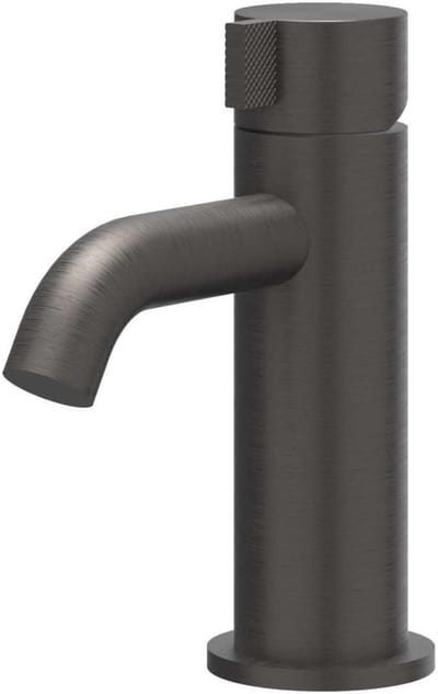 IVY Tribe Eenhendel wastafelmengkraan opbouw model S, coldstart RVS316 geborsteld carbon black PVD