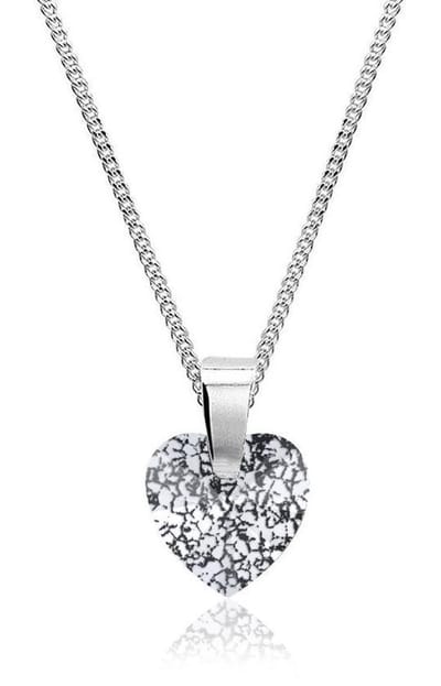 Montebello Ketting Punica - 925 Zilver - Swarovski Hart - ∅10mm - 45cm