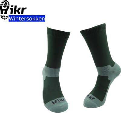 Hikr® Waterdichte Wintersokken - 100% waterdicht - Heren & Dames - Warme sokken - Dikke sokken - Outdoor wandelsokken - Fietssokken - Mountainbike sokken - Hiking & Wandelen
