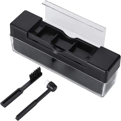 Platenborstel - Reinigingsborstel Platen - Record Cleaner Kit - Grondige Platenborstel - Antistatische Platenborstel - incl. antistatische naaldborstel - LP borstel - Extra diepe reiniging