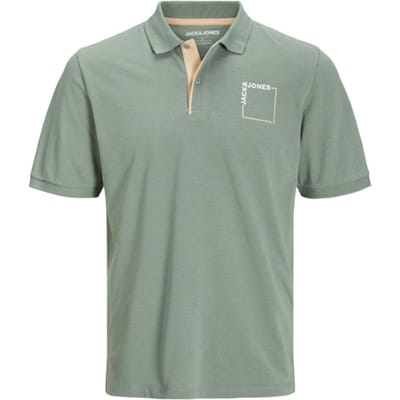Jack & Jones Poloshirt Jjverner Polo Ss 12269307 Iceberg Green/melange Mannen Maat - S