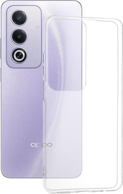 Hoesje geschikt voor Oppo A80 5G - Techsuit Clear Silicone (Groot Lensgat) Back Cover - Transparant