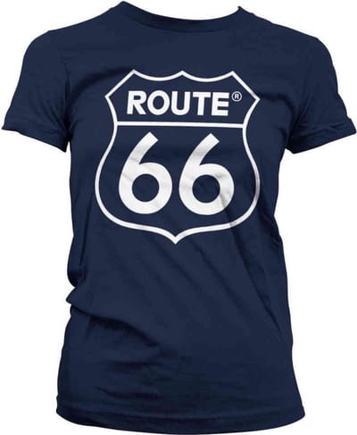 Route 66 Dames Tshirt -S- Logo Blauw