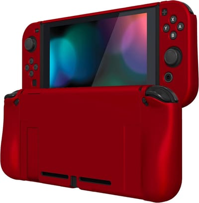 Beschermhoes Console - Gaming Grip - Comfortabel Spelen - Splitsbaar Ontwerp - 15 x 11.5 x 1.5 cm - Scharlaken Rood