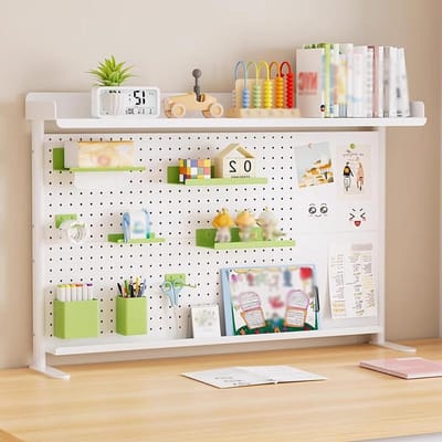Pegboard Bureau Organizer - Opbergrek Display - Bureau Organiseren - Vrije Combinatie - 55 x 43.5 cm - Zwart