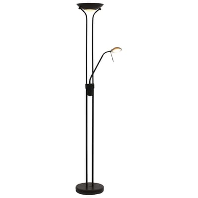 VidaXL LED Vloerlamp - Dimbaar, 23 W, zwart, 180 cm