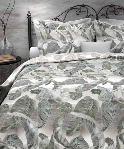 Heckett & Lane Batalla Dekbedovertrek - Litsjumeaux - 240x200/220 cm - Green/Grey