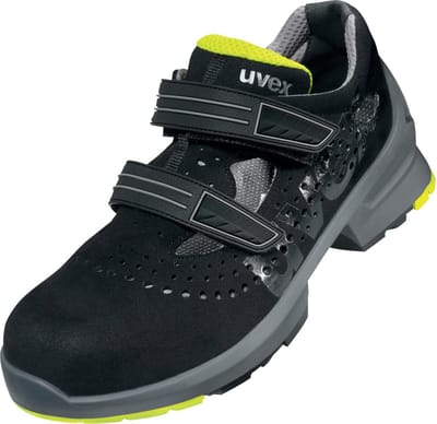 Uvex 1 paar sandalen S1 85428 zwart, geel (85428)