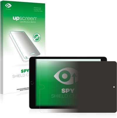 upscreen - privacy screenprotector voor Apple iPad 10.2" 2021 (Landschapsmodus, 9. Gen.) - Folie Beschermfolie Blauwlichtfilter