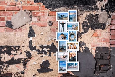 Fotolijst - Henzo - Holiday Gallery - Collagelijst voor 12 foto's - Fotomaat 10x15 cm - Wit