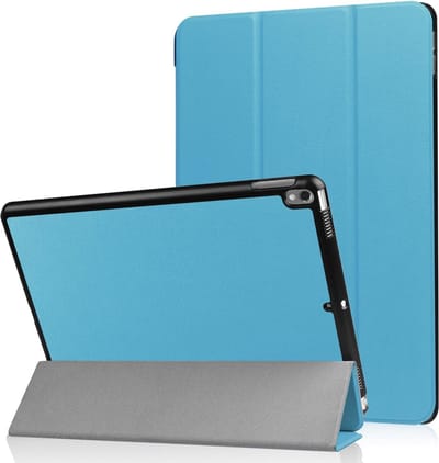 Tablet Hoes Geschikt voor iPad Air 11 2024 hoes Licht Blauw Tri Fold Tablet Case - Smart Cover