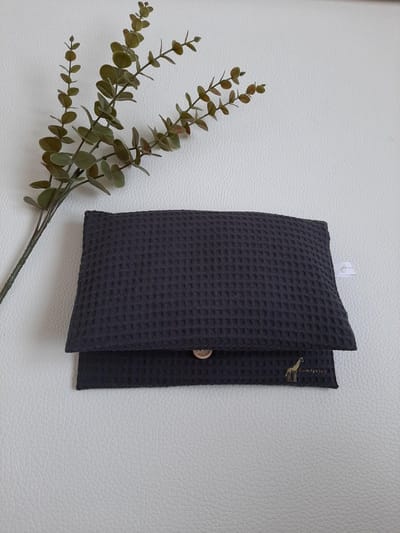 Luieretui | Comfykids | Donkergrijs | Wafelkatoen | Comfortabel | Uniek |