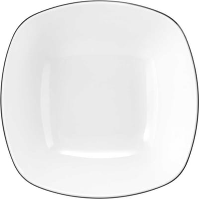 Seltmann Weiden Lido Black Line Rechthoekige dessertschaal 15x15 cm / h: 5 cm / 0,48 L