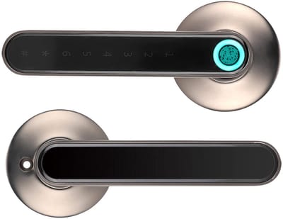 ONF3 - Vingerafdruk Deurklink - Biometrische Deurslot - Keyless Entry - Zwart - Veiligheidsslot - Thuis Kantoor Appartement - Geschikt voor Amer...