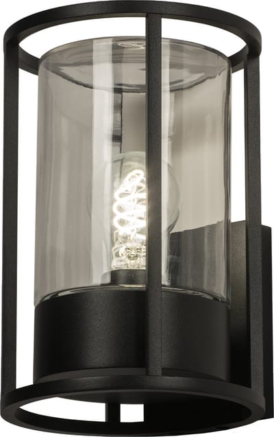 Lumidora Wandlamp 74767 - Voor buiten - OUT - E27 - Zwart - Glas - Buitenlamp - IP65