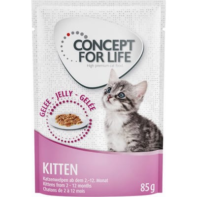 24x85g Kitten in Gelei Concept for Life Kattenvoer
