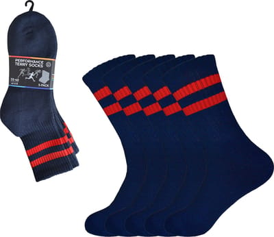Sportsokken met badstof - 5pack - maat 41/47 - OEKO-TEX Standard 100