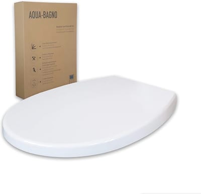 Universeel toiletdeksel met softclosemechanisme en afneembaar wc-deksel - O-vorm