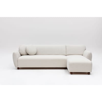 Hoekbank Eddy rechts bouclé | Atelier Del Sofa