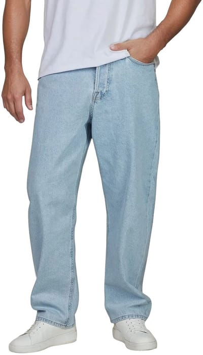 Jack & Jones Heren Jeans Broeken JJIALEX JJCOOPER baggy Fit Blauw Volwassenen Wijde Spijkerbroek