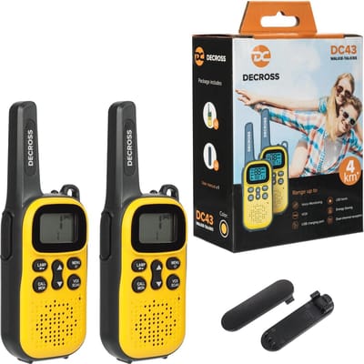 Walkie Talkie voor Kinderen en Volwassenen - Set van 2 tot 4 km Bereik, PMR446 met 16 Kanalen, VOX, en Zaklamp, Ideaal Cadeau voor Jongens en Meisjes van 4 tot 8 Jaar