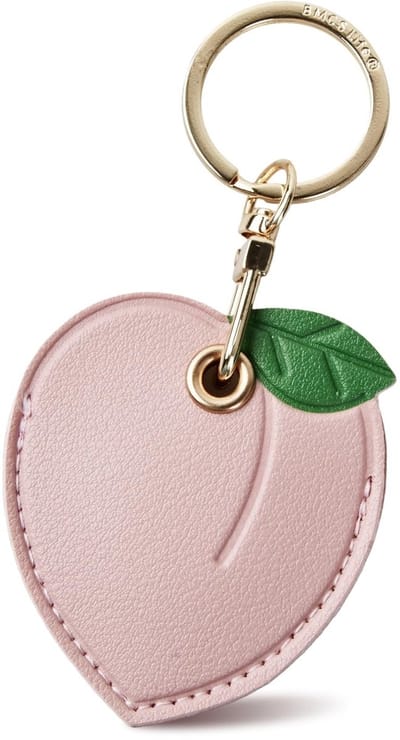 Dailygoods- Sleutelhanger Creatief - Lederen Hoesje - Citroen - Schattig Fruit - Modematch - 7 x 5,5 cm - PU/Legering - Sleutelring