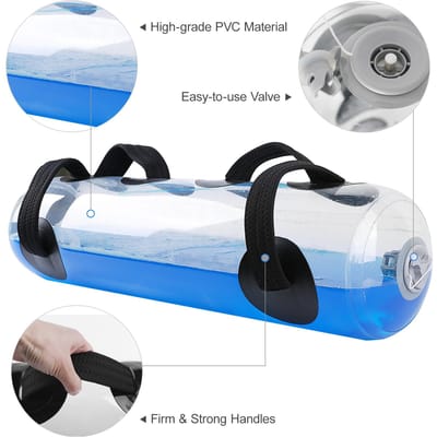 25kg  55lb Water Aqua Zak Gewichtstraining Zak voor Fitness Workout Spieropbouw transparant