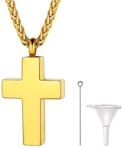 Shopcentral - Crematie Urn Hanger - Herdenkingsjuweel - 18K Goud Plated - Modern - As Hanger - Gepersonaliseerd - Voor Dierbaren