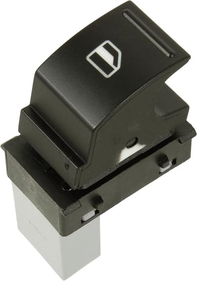 Raamschakelaar - Vensterregelaar Schakelaar - Auto Reparatie - 2-polige stekker - 6x4x6 cm - Zwart