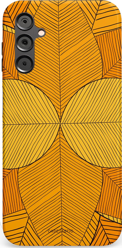 Casetastic Hoesje Geschikt voor Samsung A14 (5G/4G) - Stijlvolle Beschermende Duo-layer Case - Rasterblad