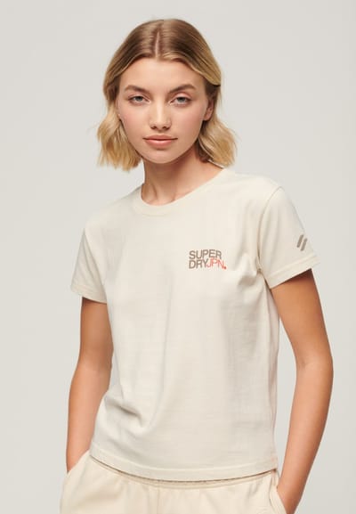 Superdry - Aansluitend Sportswear T-shirt met logo - Dames - T-shirts