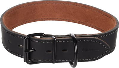Flamingo - Hond Halsband Montana Zwart XXL 53-63cm 40mm