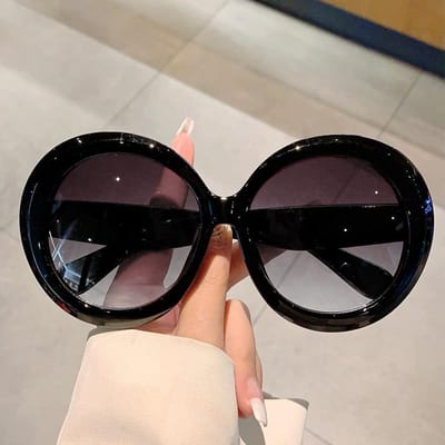 Groot Montuur Ronde Vorm Zonnebril Jelly Kleur Dames voor Heren Zon Roze Tinten Bril UV400 Bescherming Klassiek Punk Kleurverloop Populaire Bril