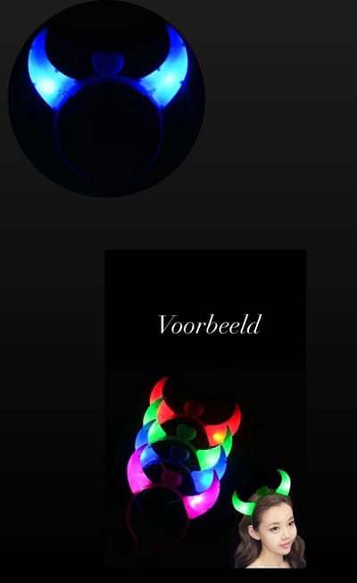 Akyol - Duivel hoofdband glow in the dark - duivel haarband – duivel hoorntjes - duivel oortjes - duivel - carnaval - feest - duivel diadeem - halloween accesoires - trick or treat – verjaardag – happy halloween