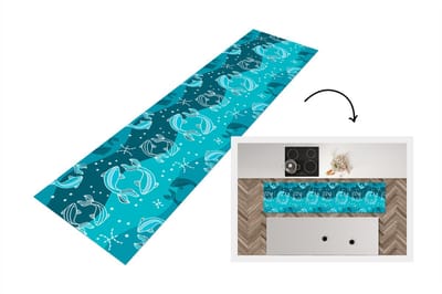 Keukenloper - Loper keuken - Vissen - Zodiac - Design - 200x50 cm - Keukenloper vinyl