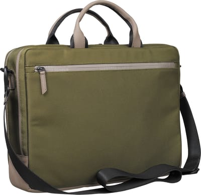 LEONHARD HEYDEN business tas laptoptas met laptopvak Helsinki RV-Aktenmappe 2 Fächer 7111 Olive olijfgroen