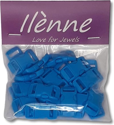 Ilènne - Paracord sluiting - Licht blauw - plastic - 25 stuks - voor armband