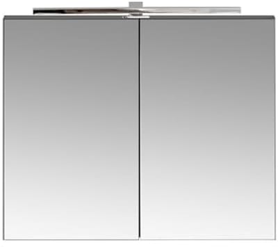 Badkamer Spiegelkast 80 cm met LED Verlichting en Stopcontact - Modern Design
