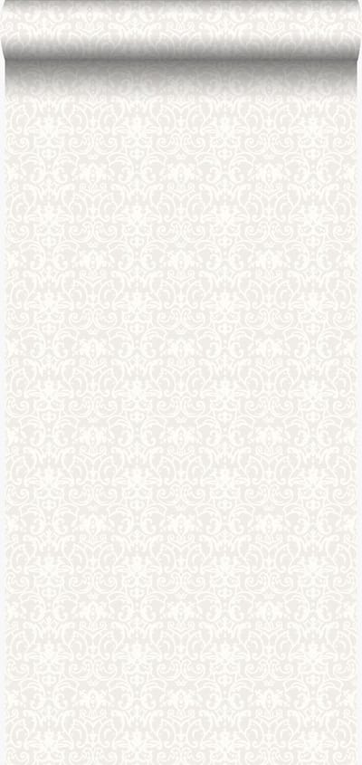 Origin Wallcoverings behang ornamenten wit en lichtgrijs - 53 cm x 10.05 m - 346536