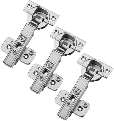 Set van 3 BLUM hoekscharnieren 71B3550 110° met automatische sluiting incl. montageplaten met excentrische verstelling 173H7100