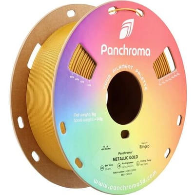 Polymaker CA02011 Panchroma™ Metallic Filament PLA kunststof, PLA Glitter Meerkleurig 1.75 mm 1000 g Goud, Metallic 1 stuk(s)