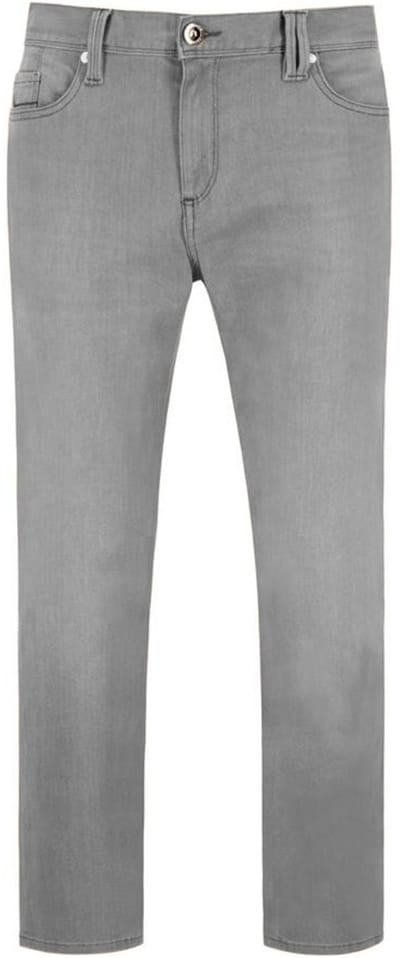 Alberto - 5-Pocket - Heren - W33 X L34 - MidGrijs - Katoen - 4207-1571-Pipe Grey