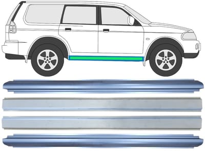 Frontruderamme voor Mitsubishi Pajero Sport 1996-2008 / Links + Rechts / Set