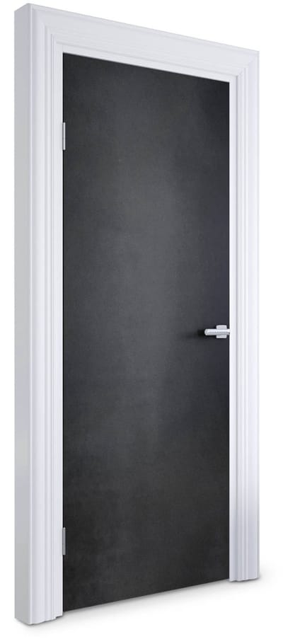 Wallfluent Deursticker - Zwarte textuur Deurbehang - 75 x 205 cm - Zwart Deurposter - Moderne Deur Sticker - Abstractie Deur Sticker - Deursticker voor de Slaapkamer - Deurbehang Sticker