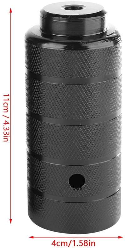 Dailygoods- Voetsteunen Duurzaam Staal - Voetsteunen Fiets - Antislip - 11 x 4 cm - 640 g - Betrouwbare Ondersteuning - Fietsvoetjes